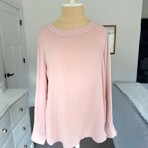 Banana Republic Blush Pink Silk/Poly Blend Blouse Size Small